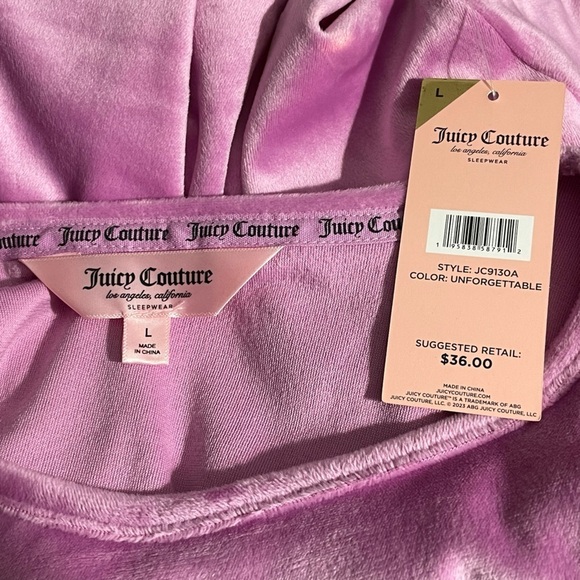 Juicy Couture Pajama Velour Top athleisure loungewear
New - Picture 8 of 9